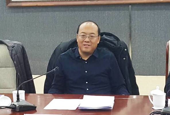 试验办及国际学院等部门负责人参加了调研会,会议由二连浩特市副市长